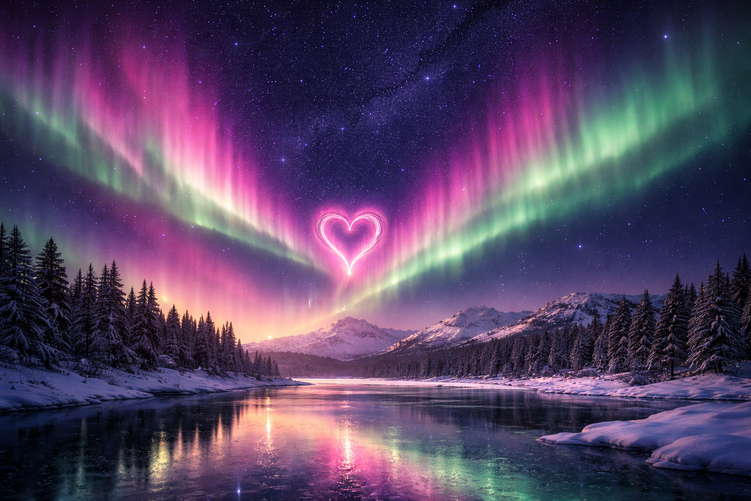 Valentine's Aurora sky lights